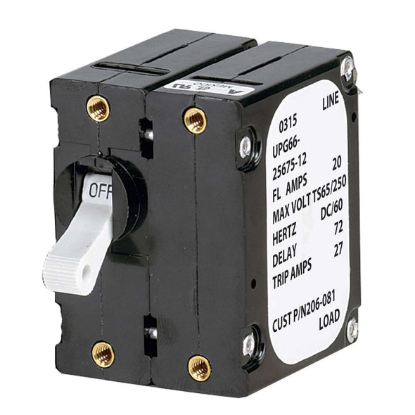 Paneltronics Paneltronics 'A' Frame Magnetic Circuit Breaker - 5 Amps - Double Pole 206-078S MyGreenOutdoors