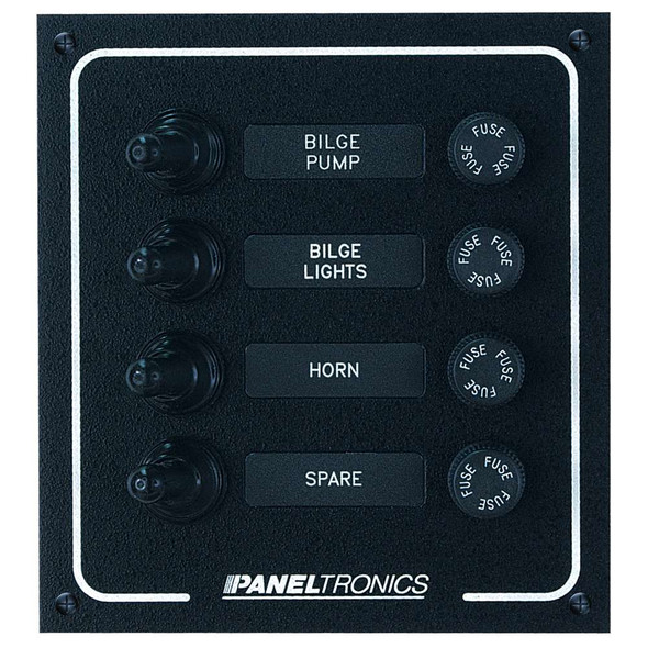 Paneltronics Paneltronics Waterproof DC 4 Position Booted Toggle & Fuse 9960005B MyGreenOutdoors