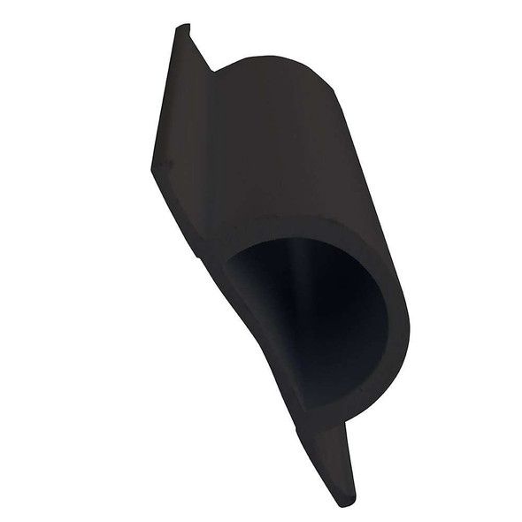 Dock Edge Dock Edge Standard "D" PVC Profile - 16' Roll - Black [1193-F] MyGreenOutdoors