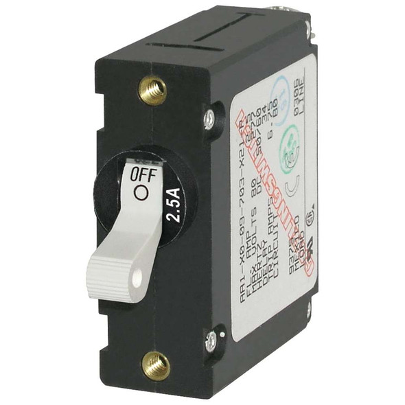 Blue Sea Systems Blue Sea 7917 A-Series White Toggle Circuit Breaker - Single Pole 2.5A [7197] MyGreenOutdoors