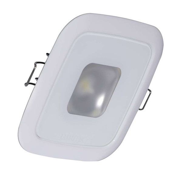 Lumitec Lumitec Square Mirage Down Light - Warm White Dimming, Hi CRI - White Bezel [116129] MyGreenOutdoors