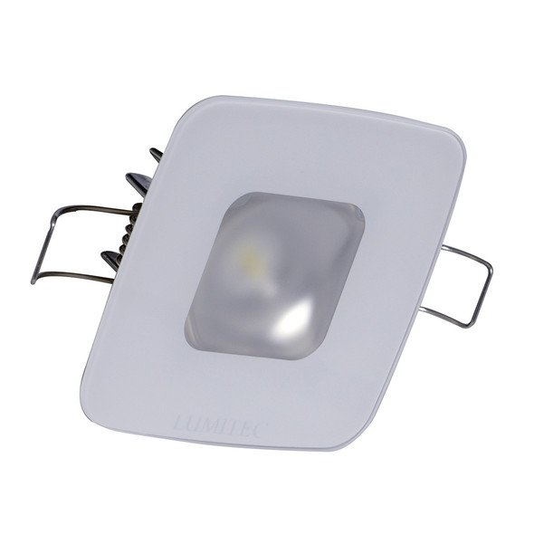 Lumitec Square Mirage Down Light - White Dimming, Red\/Blue Non-Dimming - Glass Housing No Bezel [116198]