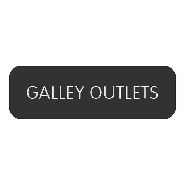 Blue Sea Systems Blue SeaLarge Format Label - "Galley Outlets" [8063-0224] MyGreenOutdoors