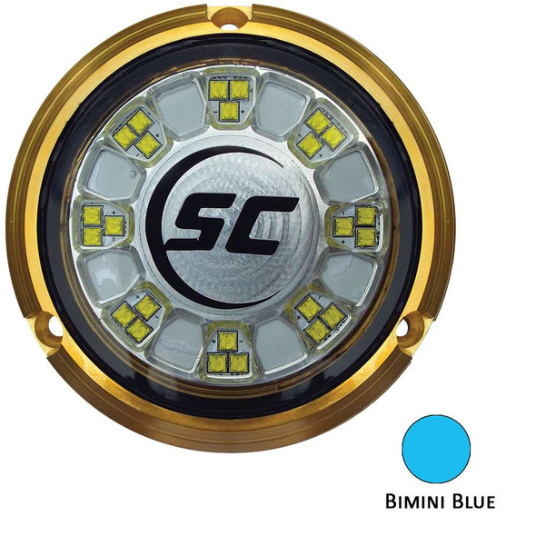 Shadow-Caster LED Lighting Shadow-Caster SCR-24 Bronze Underwater Light - 24 LEDs - Bimini Blue [SCR-24-BB-BZ-10] MyGreenOutdoors