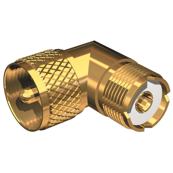 Shakespeare Shakespeare Right Angle Connector - PL-259 to SO-239 Adapter [RA-259-239-G] MyGreenOutdoors