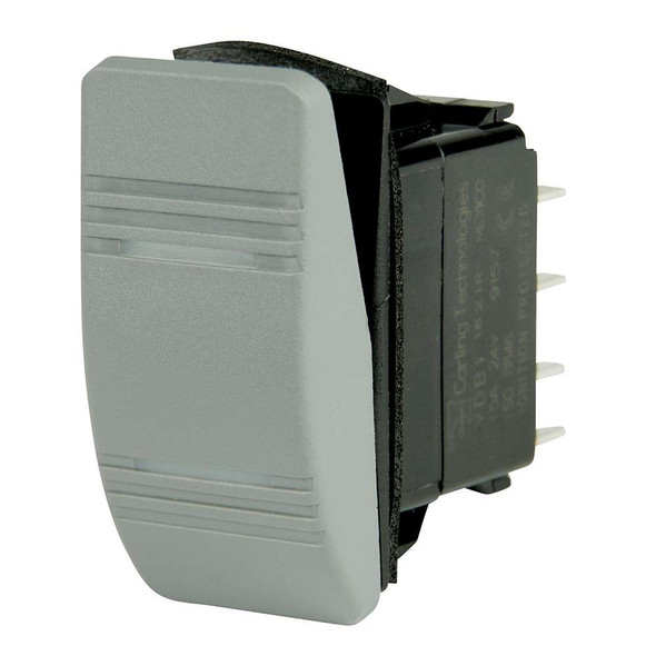 BEP Marine BEP DPDT Contura Switch - 2-Amber LEDs - Gray - ON/ON [1001812] MyGreenOutdoors