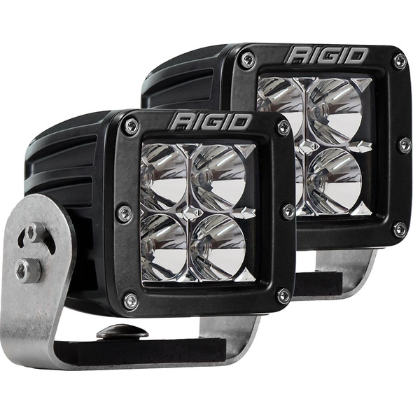 Rigid Industries D-Series PRO - Flood LED - Pair - Black [222113]