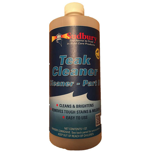 Sudbury Sudbury Sudbury Teak Cleaner Part B - Quart - *Case of 12* [862QCASE] MyGreenOutdoors