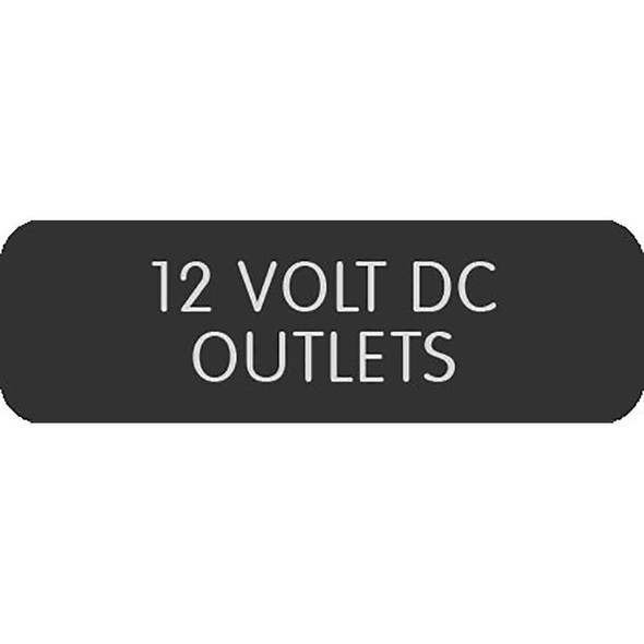 Blue Sea Systems Blue Sea Large Format Label - "12V DC Outlets" [8063-0004] MyGreenOutdoors