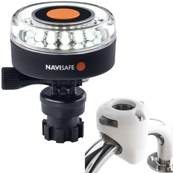 Navisafe Navisafe Navilight 360 2NM White w/Navimount Base Rail Mount - White [040KIT3] MyGreenOutdoors