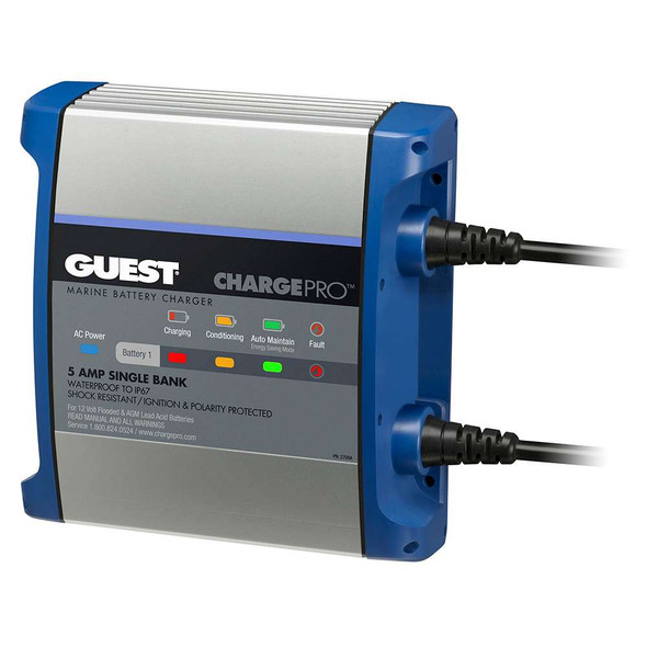 Guest Guest On-Board Battery Charger 5A / 12V - 1 Bank - 120V Input [2708A] MyGreenOutdoors