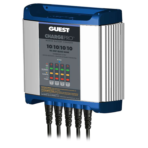 Guest Guest On-Board Battery Charger 40A / 12V - 4 Bank - 120V Input [2740A] MyGreenOutdoors