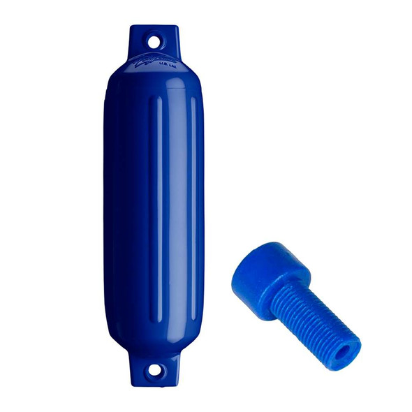 Polyform U.S. Polyform G-2 Twin Eye Fender 4.5" x 15.5" - Cobalt Blue w/Air Adapter [G-2-COBALT BLUE] MyGreenOutdoors