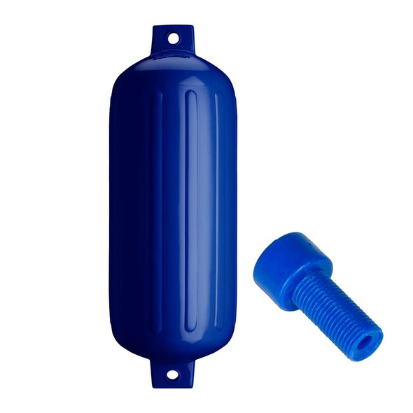 Polyform U.S. Polyform G-6 Twin Eye Fender 11" x 30" - Cobalt Blue w/Air Adapter [G-6-COBALT BLUE] MyGreenOutdoors