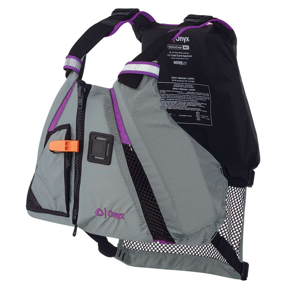 Onyx Outdoor Onyx Movement Dynamic Paddle Sports Vest - Purple/Grey - Medium/Large [122200-600-040-18] MyGreenOutdoors