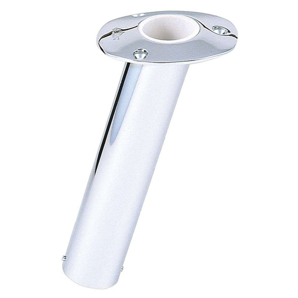 Lee's Tackle Lee's 15 Degree Stainless Steel Flush Mount Rod Holder - 2.25" O.D. [RH534HS] RH534HS MyGreenOutdoors