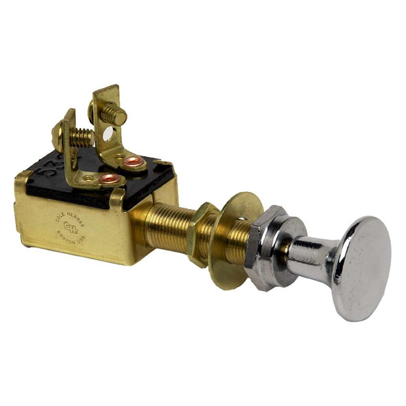 Cole Hersee Cole Hersee Push Pull Switch SPST Off-On 2 Screw [M-628-BP] MyGreenOutdoors