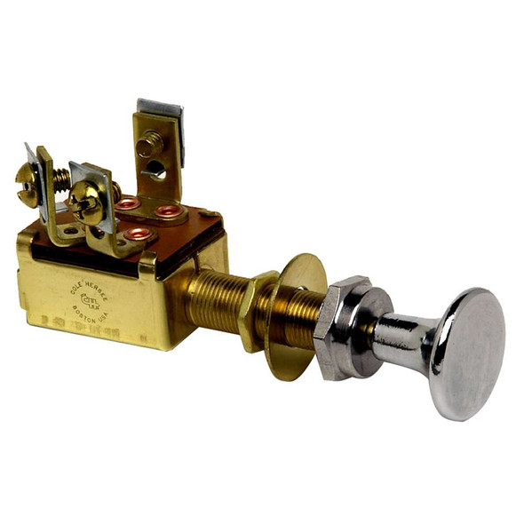Cole Hersee Cole Hersee Push Pull Switch SPST On-Off 3 Screw [M-527-BP] MyGreenOutdoors