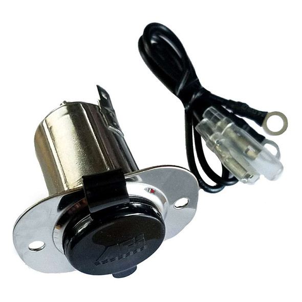 Marinco Marinco Stainless Steel 12V Receptacle w/Cap [20036] MyGreenOutdoors