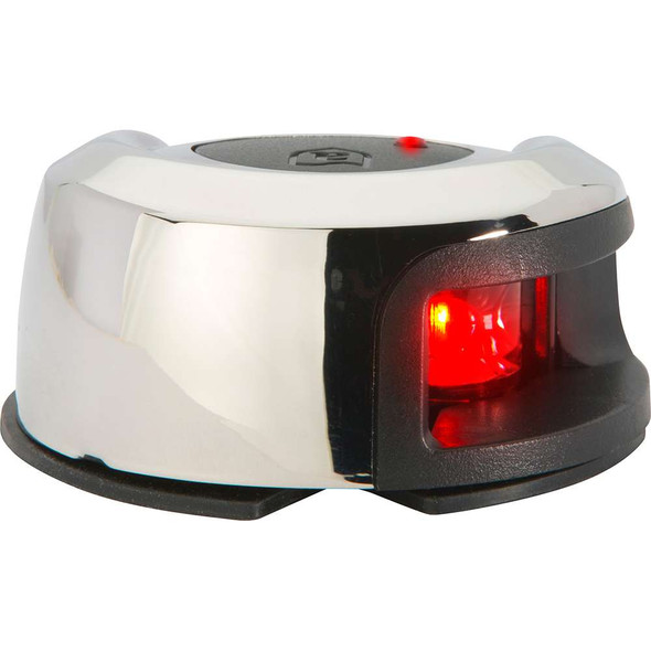 Attwood Marine Attwood LightArmor Deck Mount Navigation Light - Stainless Steel - Port (red) - 2NM [NV2012SSR-7] MyGreenOutdoors