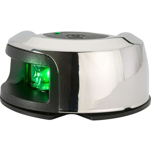 Attwood Marine Attwood LightArmor Deck Mount Navigation Light - Stainless Steel - Starboard (green) - 2NM [NV2012SSG-7] MyGreenOutdoors