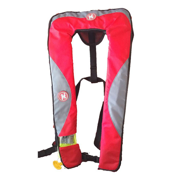 First Watch First Watch 24 Gram Inflatable PFD - Automatic - Red/Grey [FW-240A-RG] MyGreenOutdoors