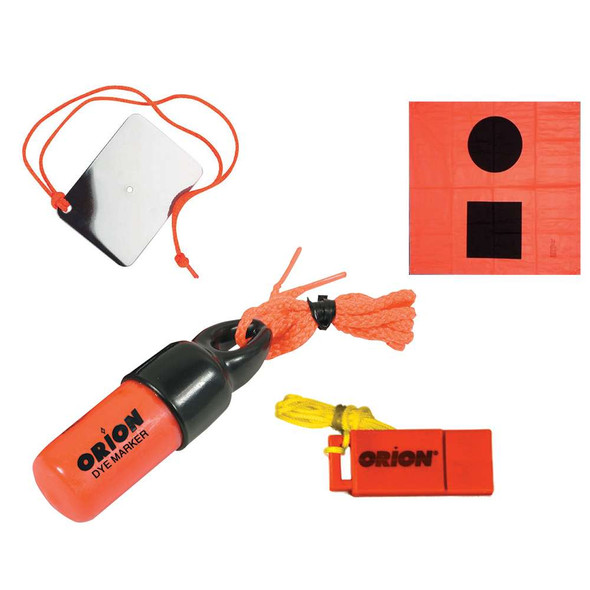 Orion Orion Signaling Kit - Flag, Mirror, Dye Marker Whistle [619] MyGreenOutdoors