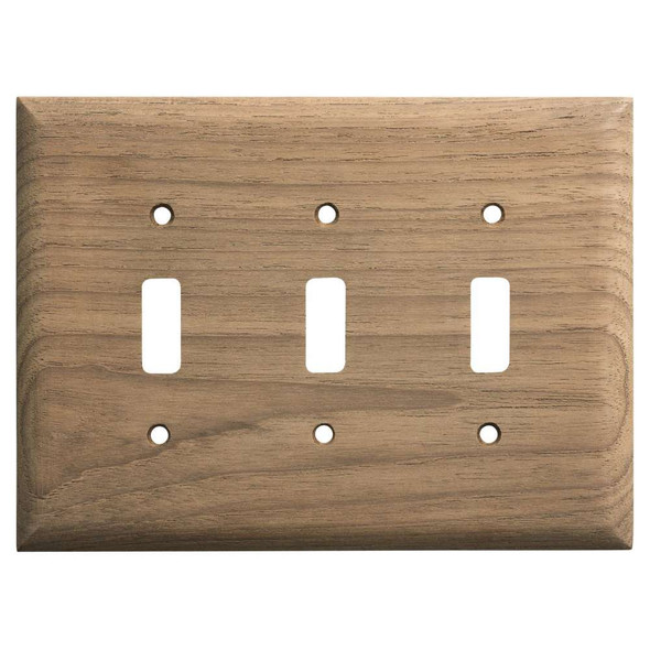 Whitecap Whitecap Teak 3-Toggle Switch/Receptacle Cover Plate [60179] MyGreenOutdoors