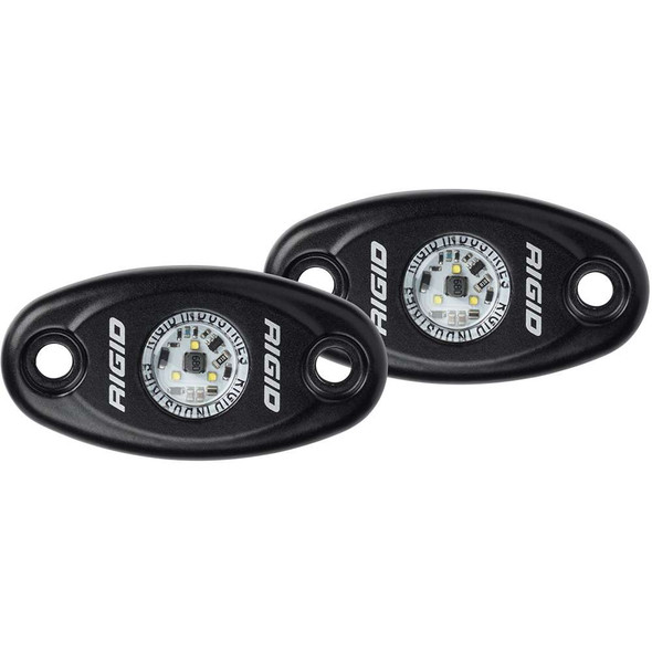 Rigid Industries Rigid Industries A-Series Black High Power LED Light - Pair - Warm White [482073] MyGreenOutdoors