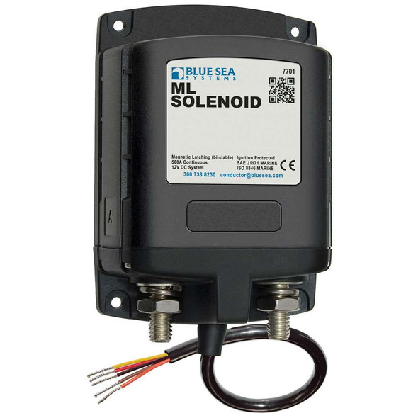 Blue Sea Systems Blue Sea 7701 ML-Series Solenoid w/Contura Switch 12VDC [7701] 7701 MyGreenOutdoors
