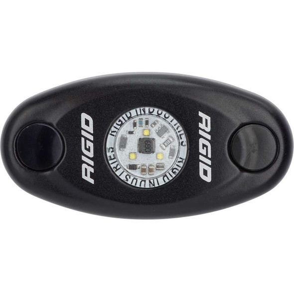 Rigid Industries Rigid Industries A-Series Black Low Power LED Light - Single - Amber [480343] MyGreenOutdoors