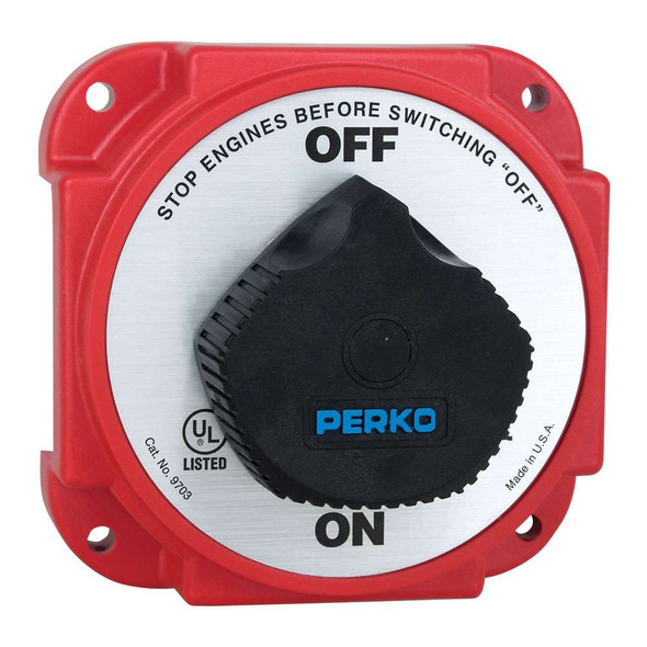 Perko Perko 9703DP Heavy Duty Battery Disconnect Switch w/ Alternator Field Disconnect [9703DP] 9703DP MyGreenOutdoors