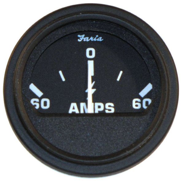 Faria Beede Instruments Faria 2" Heavy-Duty Ammeter (60-0-60) - Black [23006] MyGreenOutdoors