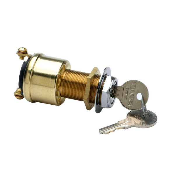 Cole Hersee Cole Hersee 2 Position Brass Ignition Switch [M-489-BP] MyGreenOutdoors