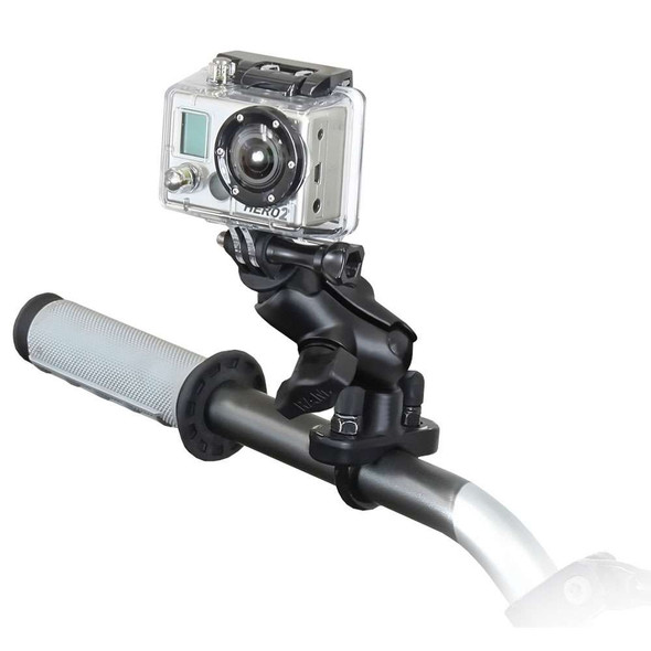 RAM Mounting Systems RAM Mount GoPro Hero Short Arm Handlebar Rail Mount [RAM-B-149Z-A-GOP1U] MyGreenOutdoors