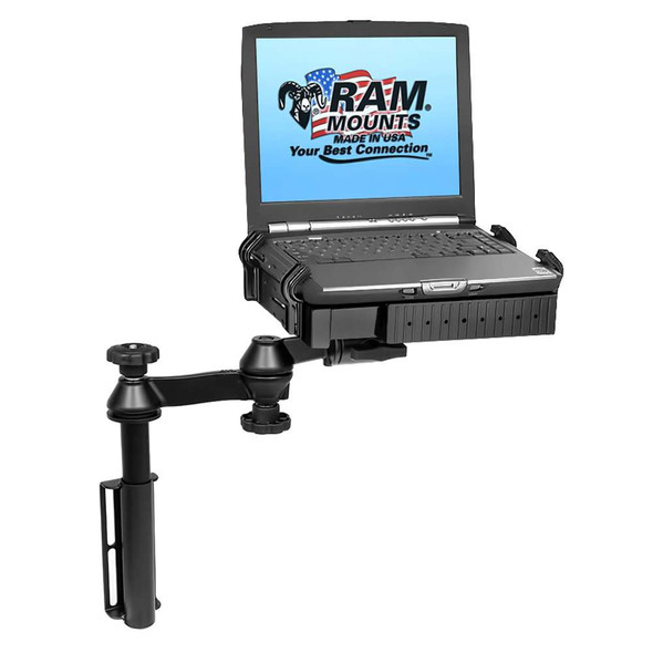 RAM Mounting Systems RAM Mount Universal Flat Surface Vertical Drill-Down Vehicle Laptop Mount Stand [RAM-VB-181-SW1] MyGreenOutdoors