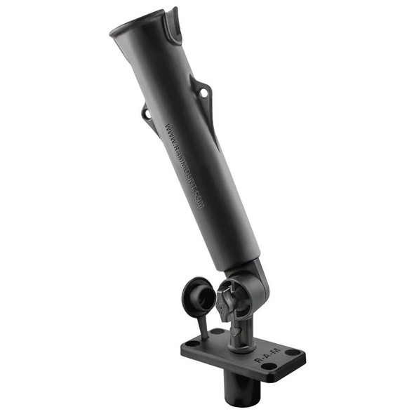 RAM Mounting Systems RAM Mount Tough-Tube Fishing Rod Holder w/3" Length Spline Post & Flush Mounting Base [RAP-394-SSF] MyGreenOutdoors