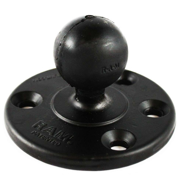 RAM Mounting Systems RAM Mount 3.68" Round Base w/1.5 Ball [RAM-240U] MyGreenOutdoors