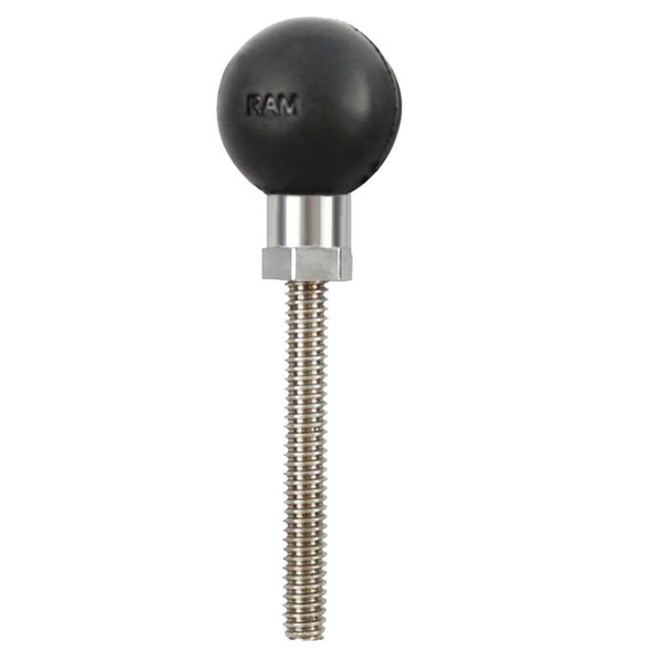 RAM Mounting Systems RAM Mount 1/4"-20 x 2 1/4" Threaded Stud w/1" Ball [RAM-B-273U] MyGreenOutdoors