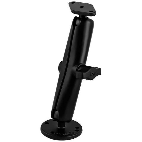 RAM Mounting Systems RAM Mount Flat Surface Mount Long Arm w/Diamond Base [RAM-B-138U-C] MyGreenOutdoors