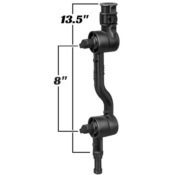 RAM Mounting Systems RAM Mount Adjustable Adapt-a-Post 13.5" Extension Arm [RAP-114-APB2U] MyGreenOutdoors