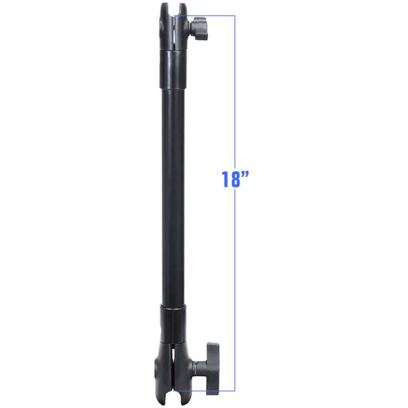 RAM Mounting Systems RAM Mount 18" Long Extension Pole w/1" and 1.5" Single Open Sockets [RAP-CB-201-18U] MyGreenOutdoors