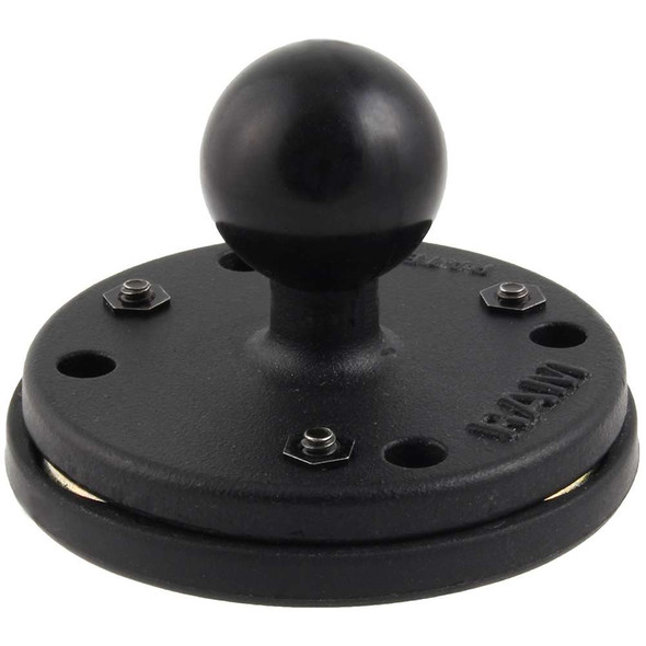 RAM Mounting Systems RAM Mount Triple Magnetic 2.5" Round Base w/1" Ball [RAM-B-202-339U] MyGreenOutdoors