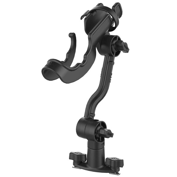 RAM Mounting Systems RAM Mount RAM-ROD Rod Holder with Spline Post, Extension Arm and Track Base [RAP-114-PA-421] MyGreenOutdoors