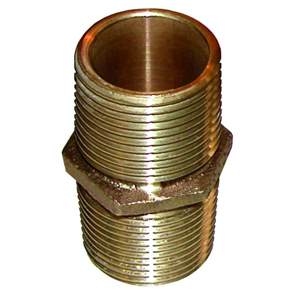 GROCO GROCO Bronze Pipe Nipple - 1-1/2" NPT [PN-1500] MyGreenOutdoors