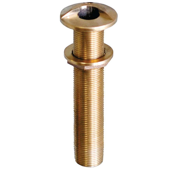 GROCO GROCO 1-1/2" Bronze Extra Long High Speed Thru-Hull Fitting w/Nut [HSTHXL-1500-W] MyGreenOutdoors