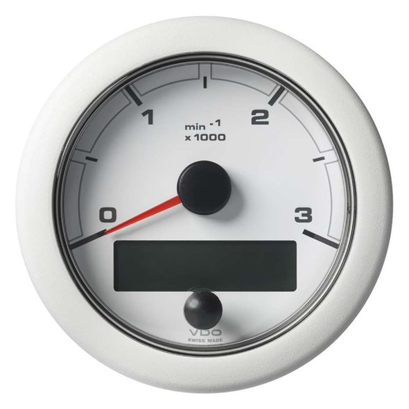 Veratron VDO 3-3/8" (85mm) OceanLink NMEA 2000 Tach - 3000 RPM - White Dial Bezel [A2C1065670001] MyGreenOutdoors