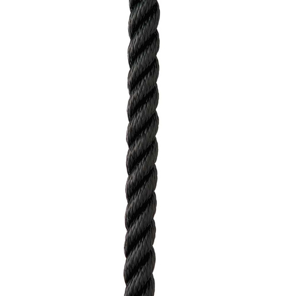 New England Ropes New England Ropes 3/4" X 50 Premium Nylon 3 Strand Dock Line - Black [C6054-24-00050] MyGreenOutdoors
