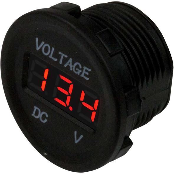 Sea-Dog Sea-Dog Round Voltage Meter - 6V-30V [421615-1] MyGreenOutdoors