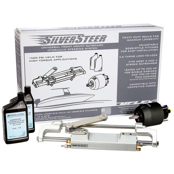 UFlex USA Uflex SilverSteer Outboard Hydraulic Tilt Steering System - UC130 V1 [SILVERSTEERXP1T] MyGreenOutdoors